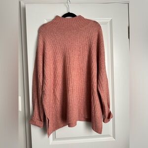 LOFT oversized pink sweater sz.L
